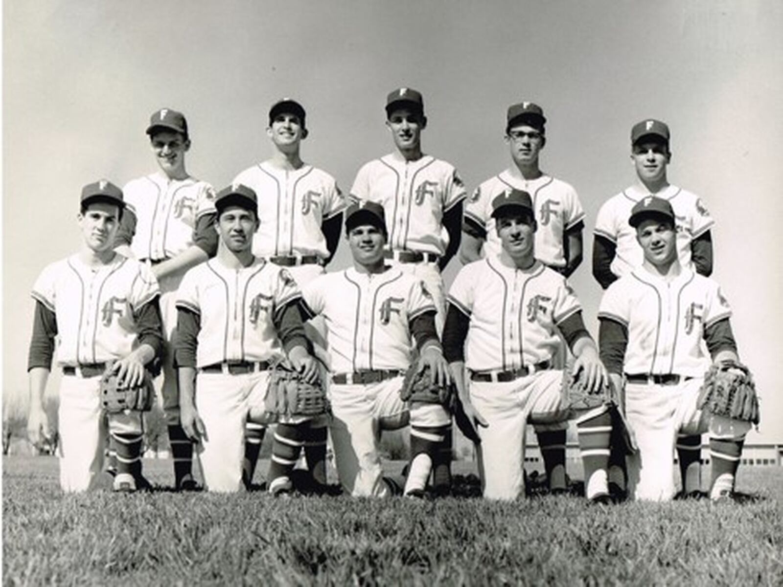 Fairmont West 1966 State Champions: front row (from left): Kent Bradford, Kipp Kastens, Bob Reinert, Tom Madliger and John Armbruster; back row (from left): Curt McCormick, Don Harlow, Steve Pease, Mike Gantz and Ron Zaremski. CONTRIBUTED