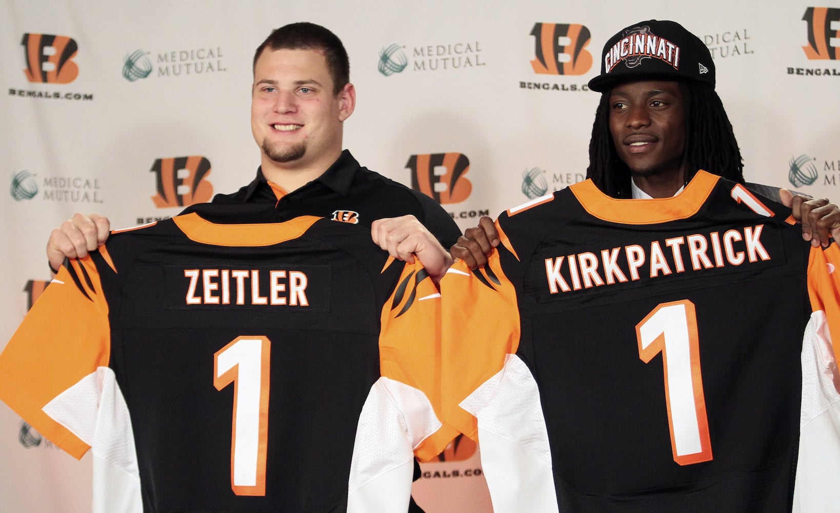 Bengals' Kirkpatrick, Zeitler introduced to fans