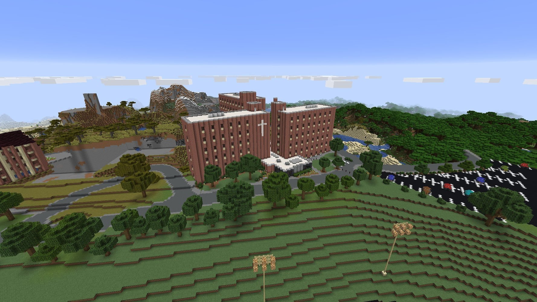 Stuart Hall at UD in Minecraft