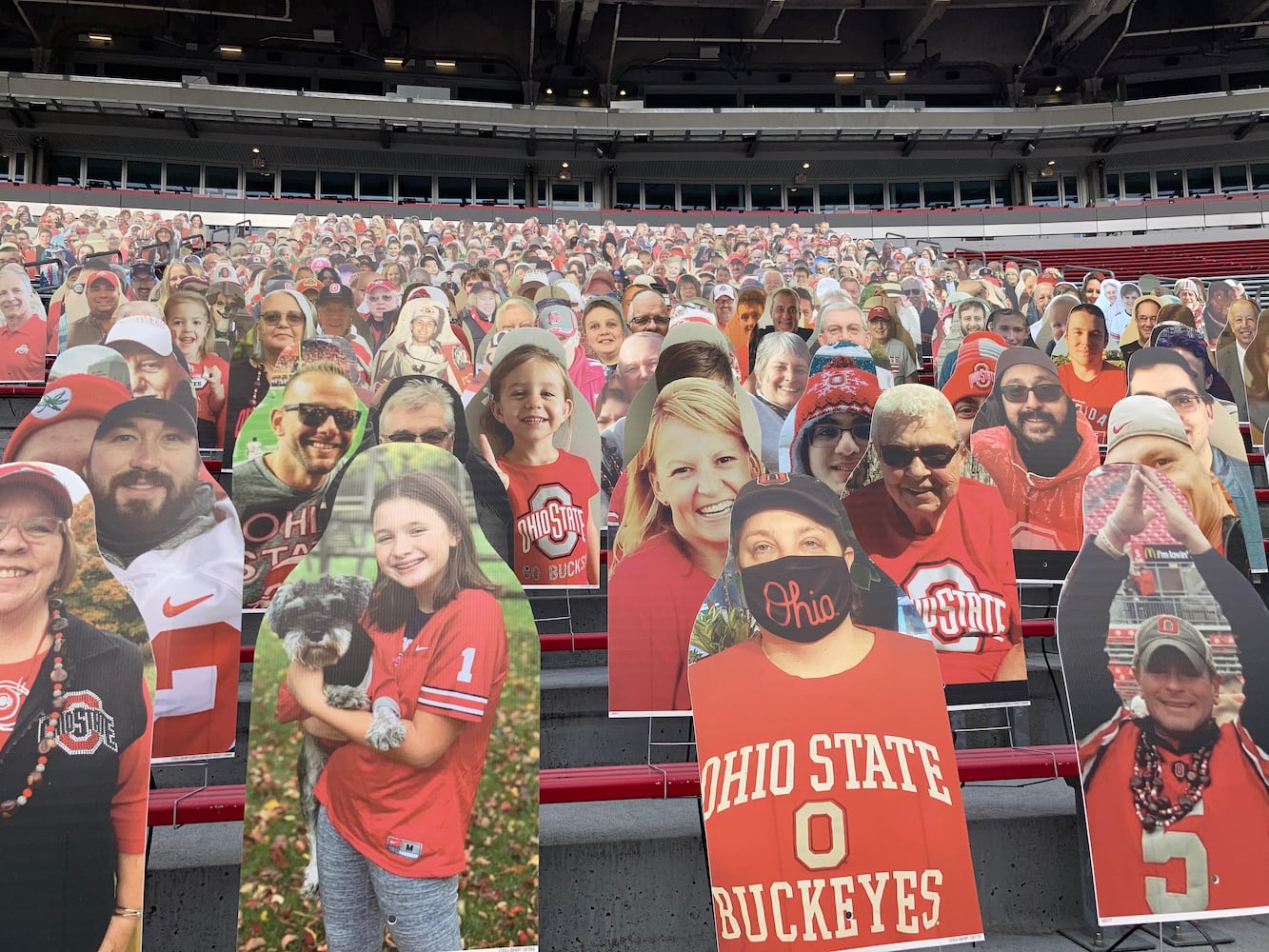 Photos: Ohio State fan cutouts at Ohio Stadium