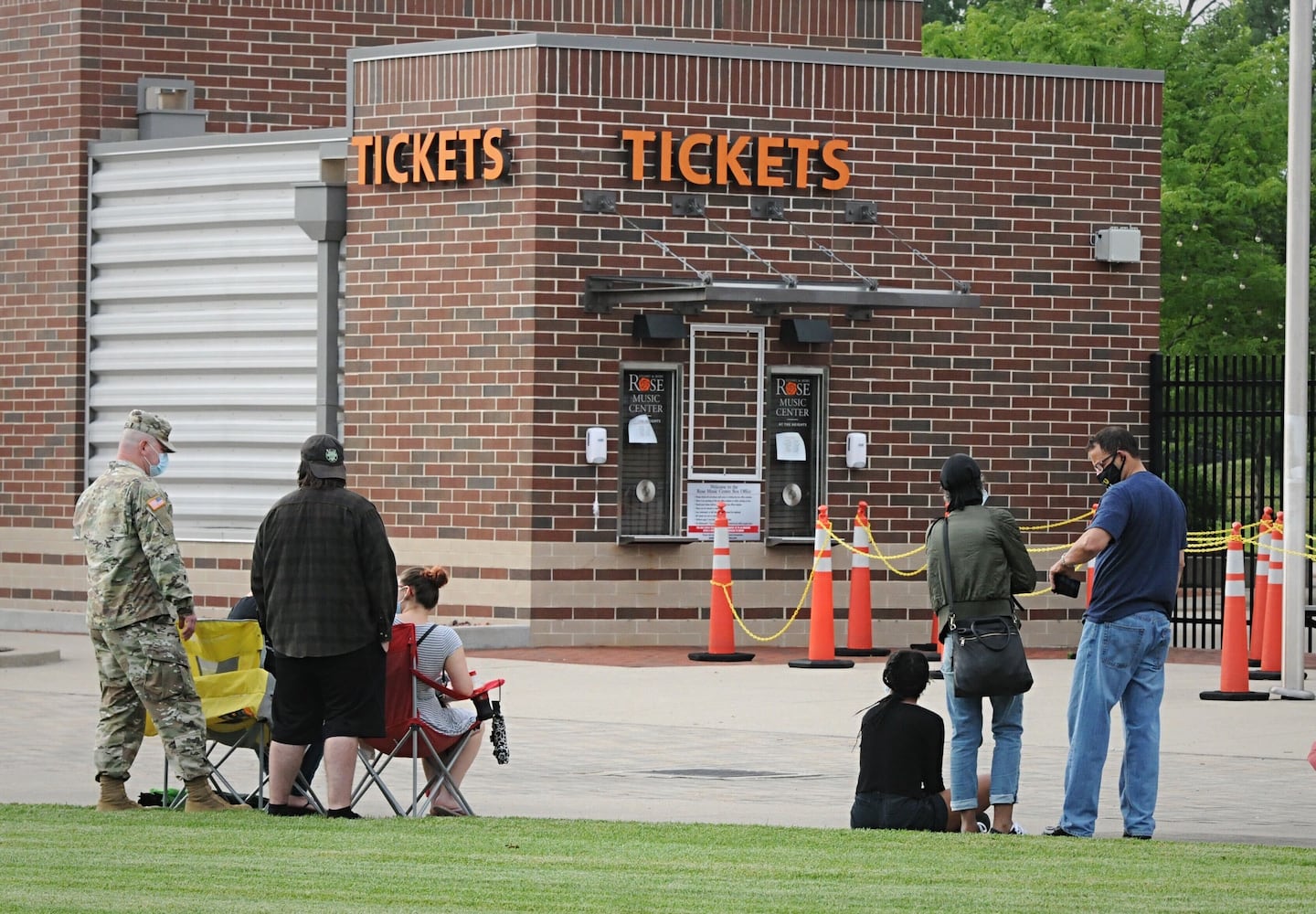 PHOTOS: Lines form early at Huber Heights coronavirus testing site