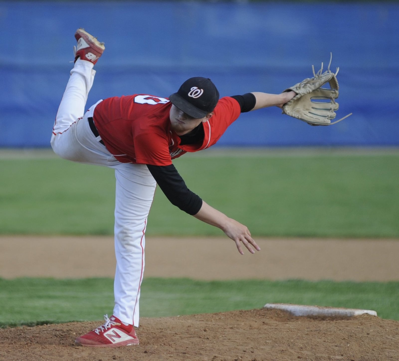 Wayne pitcher Kaleb Stines went six innings, allowing six hits and striking out four. Wayne defeated host Xenia 6-3 in a D-I sectional opener on Wednesday, May 14, 2019. MARC PENDLETON / STAFF