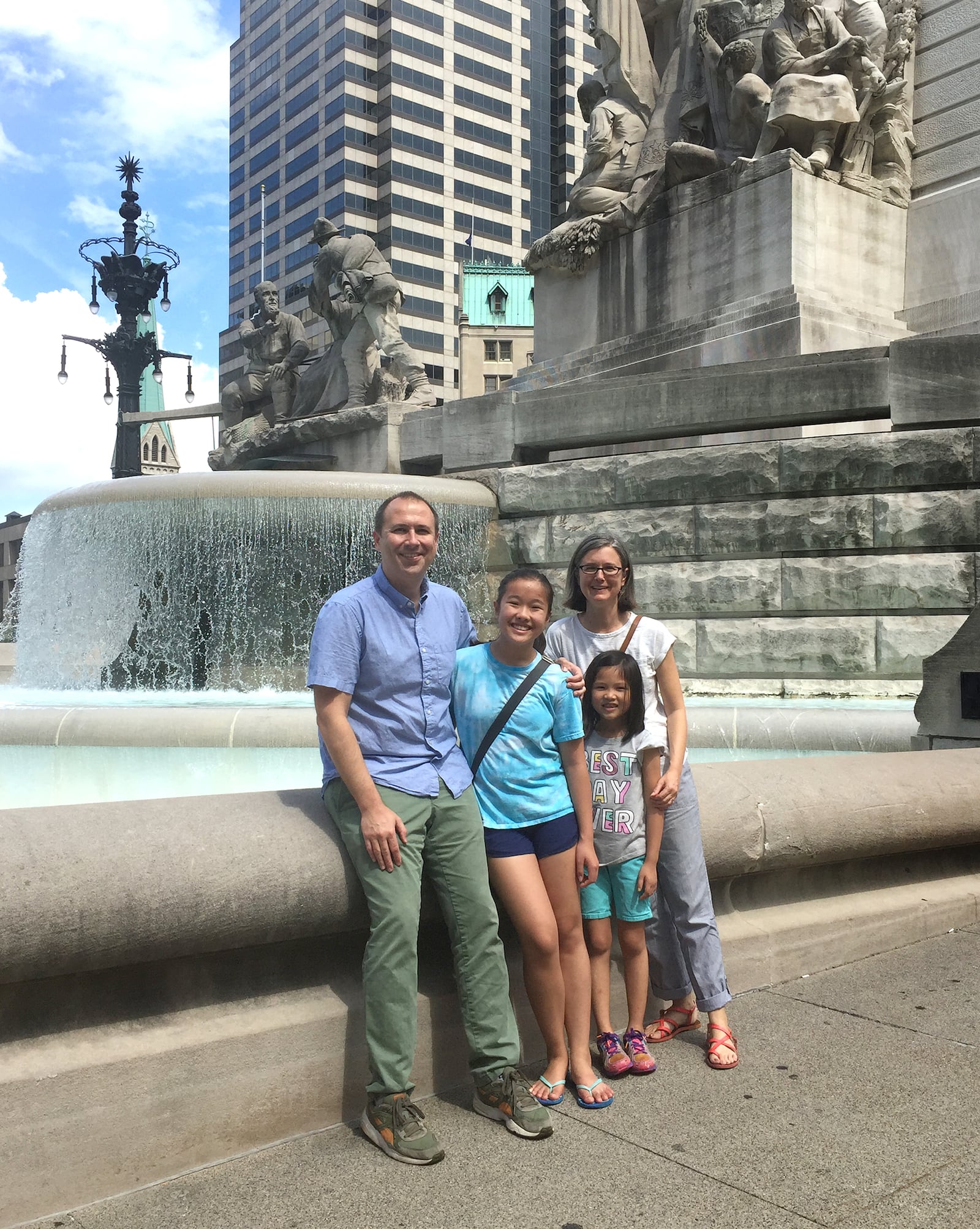 Matt Sauer with his wife, Meridith and their daughters Lila and Ruthie. CONTRIBUTED PHOTO