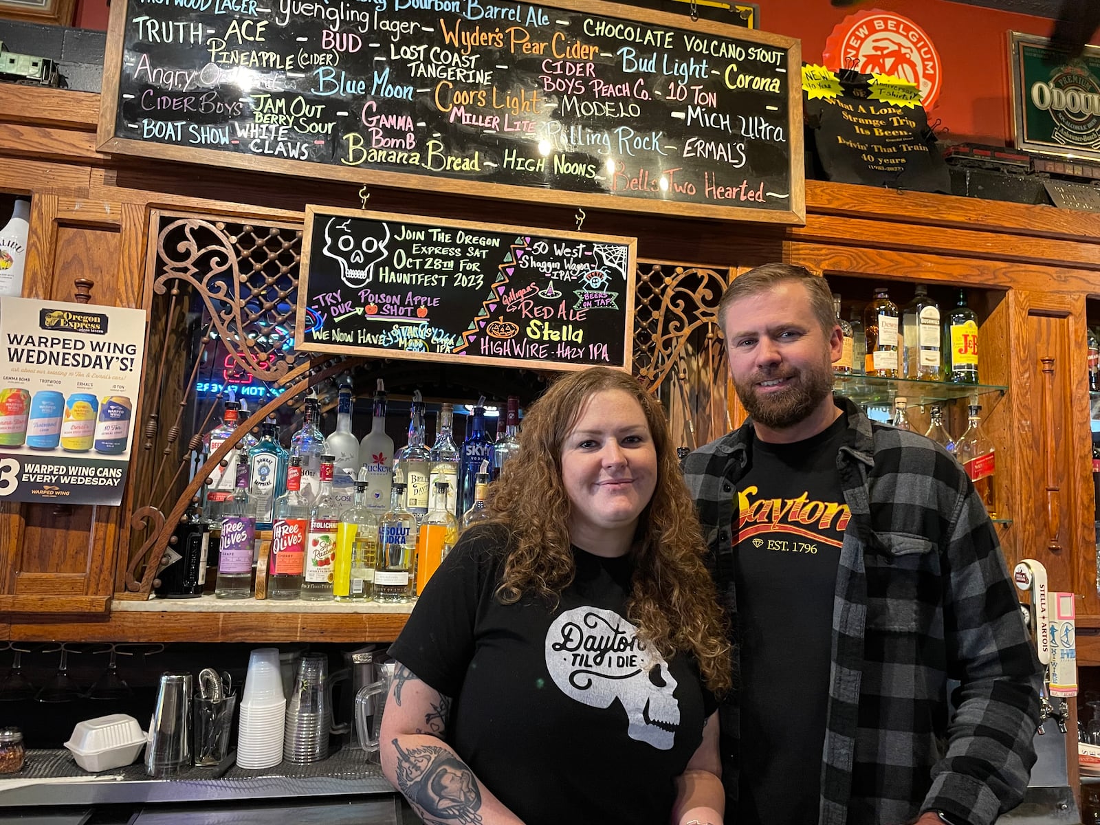 Laura and Brandon Zeller (pictured) are the new owners of The Oregon Express, located at 336 E. Fifth St. in Dayton. NATALIE JONES/STAFF