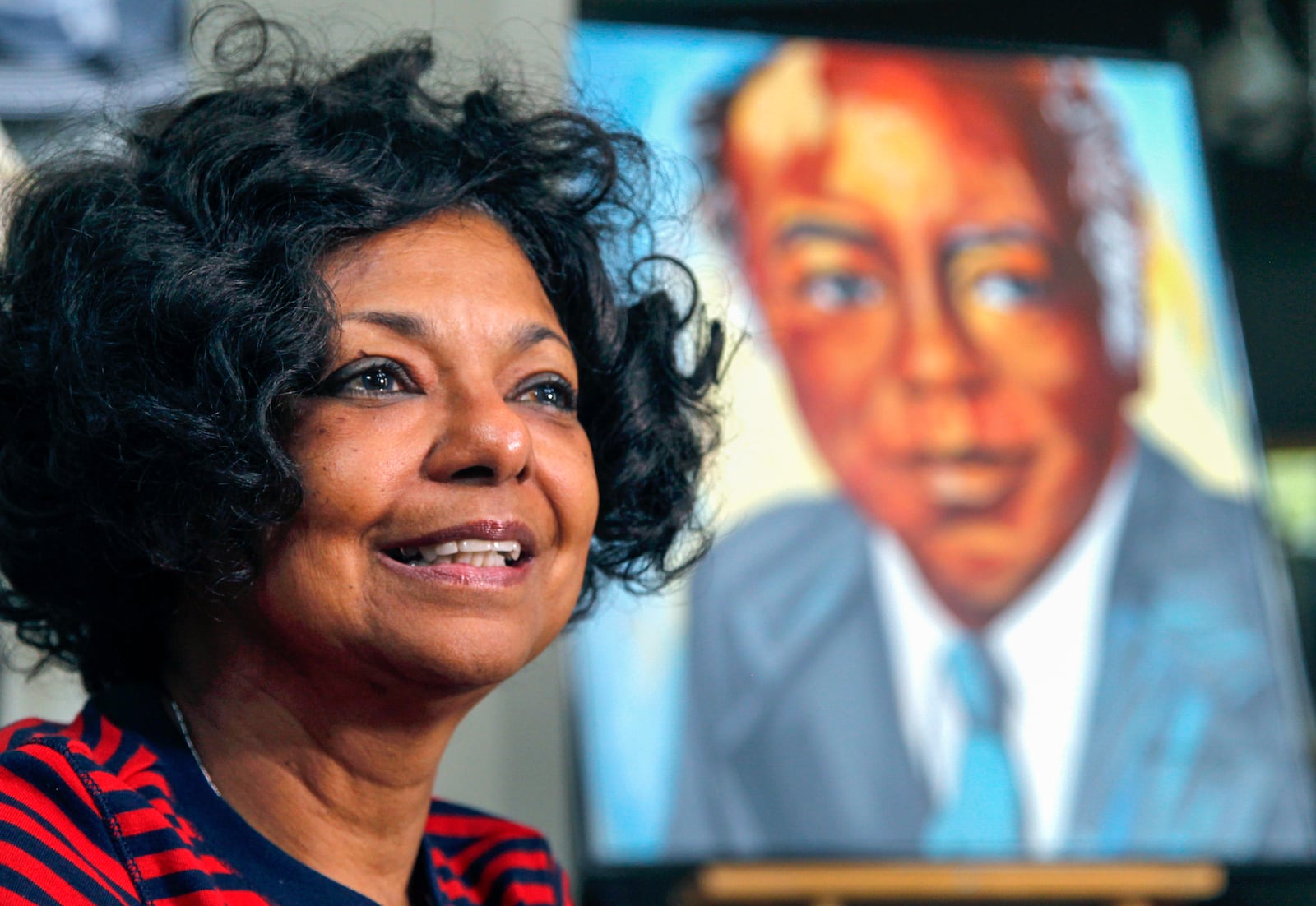 Rhine McLin, the former mayor of Dayton, talks about her father, C.J. McLin's experience at the 1963 March on Washington.  LISA POWELL / STAFF