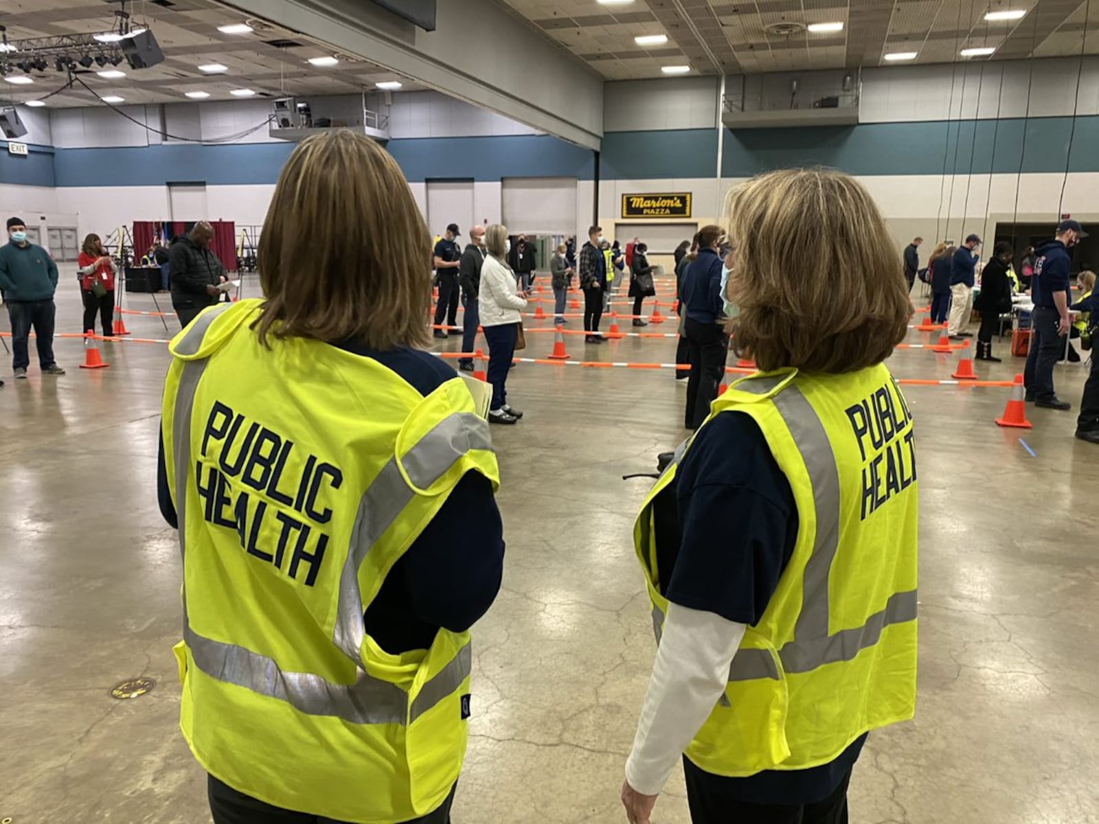 Public Health - Dayton & Montgomery County is holding vaccination clinics for eligible front line workers who were invited to come get vaccinated. CONTRIBUTED