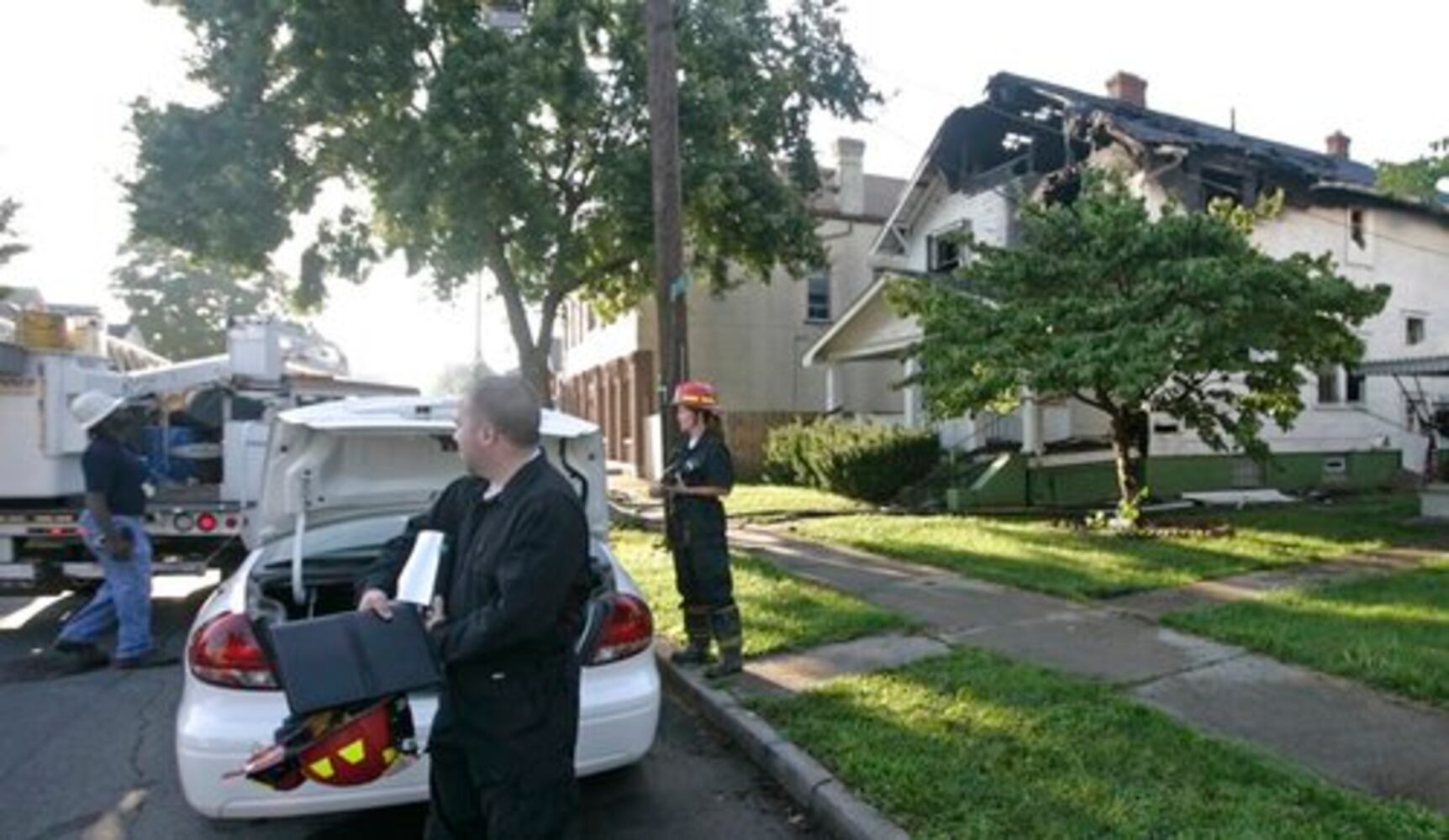 Fire damages duplex