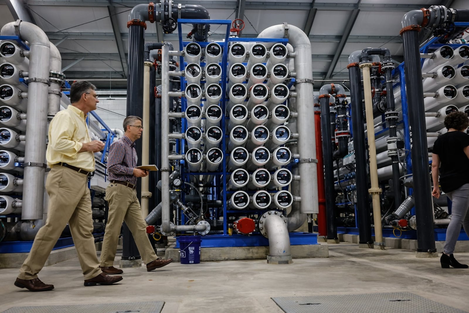 The Warren County water treatment plant has membrane filtration system to take- out PFAS from the communities water supply. JIM NOELKER/STAFF