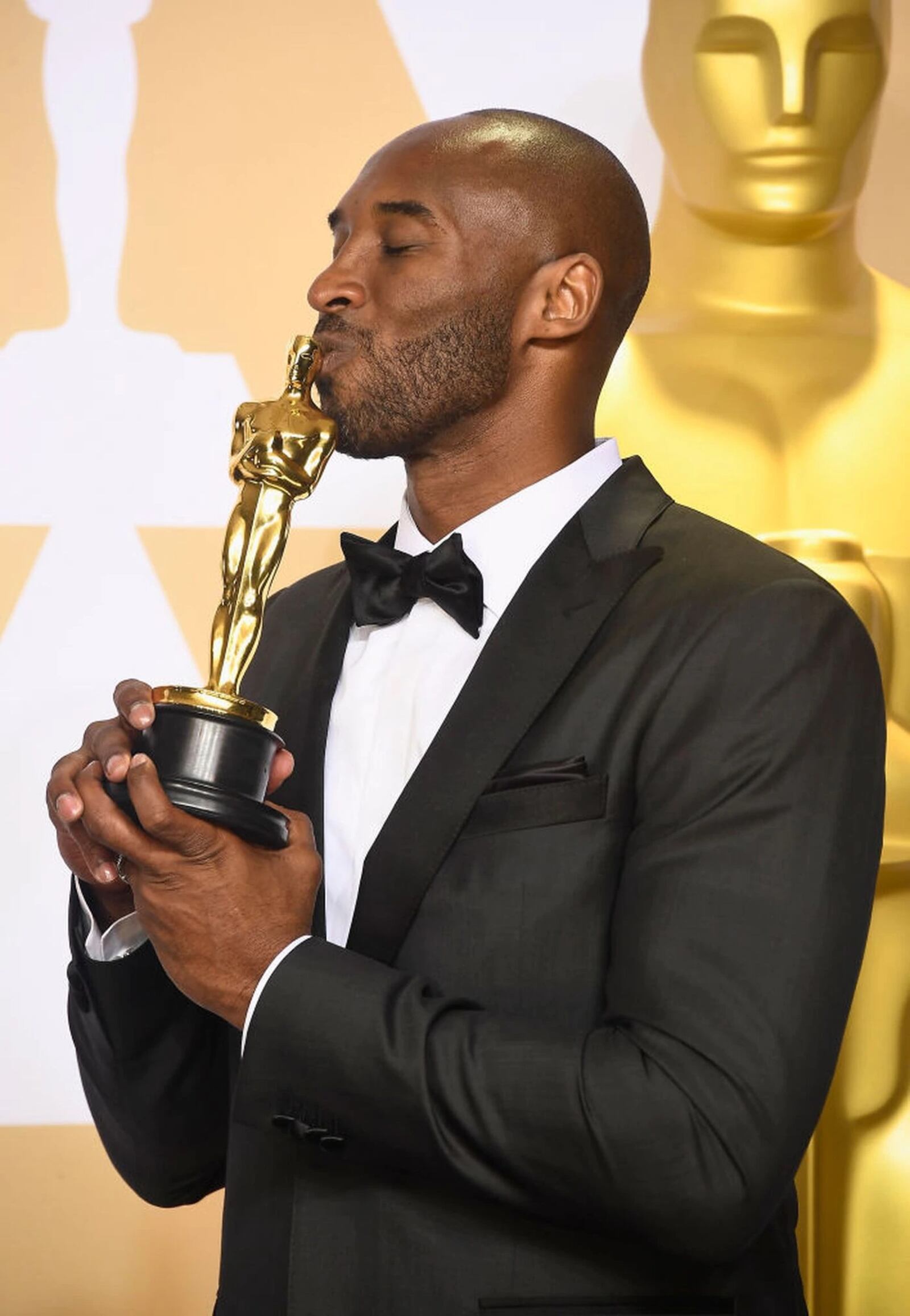 Filmmaker Kobe Bryant, winner of the Best Animated Short Film award for 'Dear Basketball,' poses in the press room during the 90th Annual Academy Awards at Hollywood & Highland Center on March 4, 2018 in Hollywood, California.