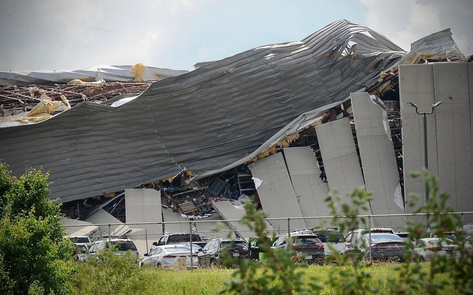 Storm damage caused by tornadoes