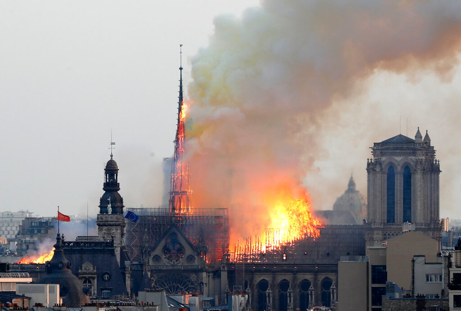 Photos: Paris’ Notre Dame Cathedral on fire