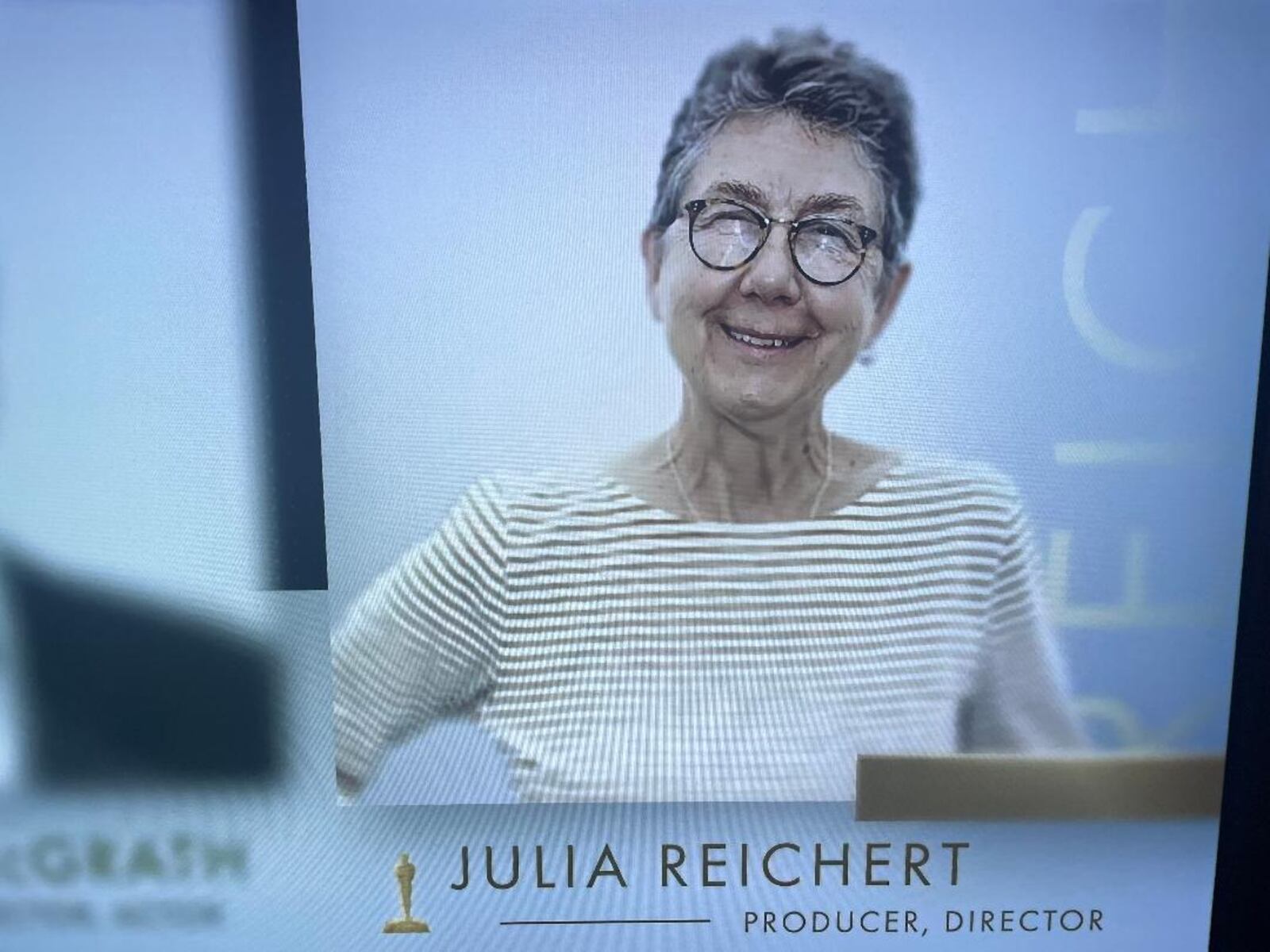 Yellow Springs documentarian Julia Reichert was among the artists featured In Memoriam during the 95th annual Academy Awards.