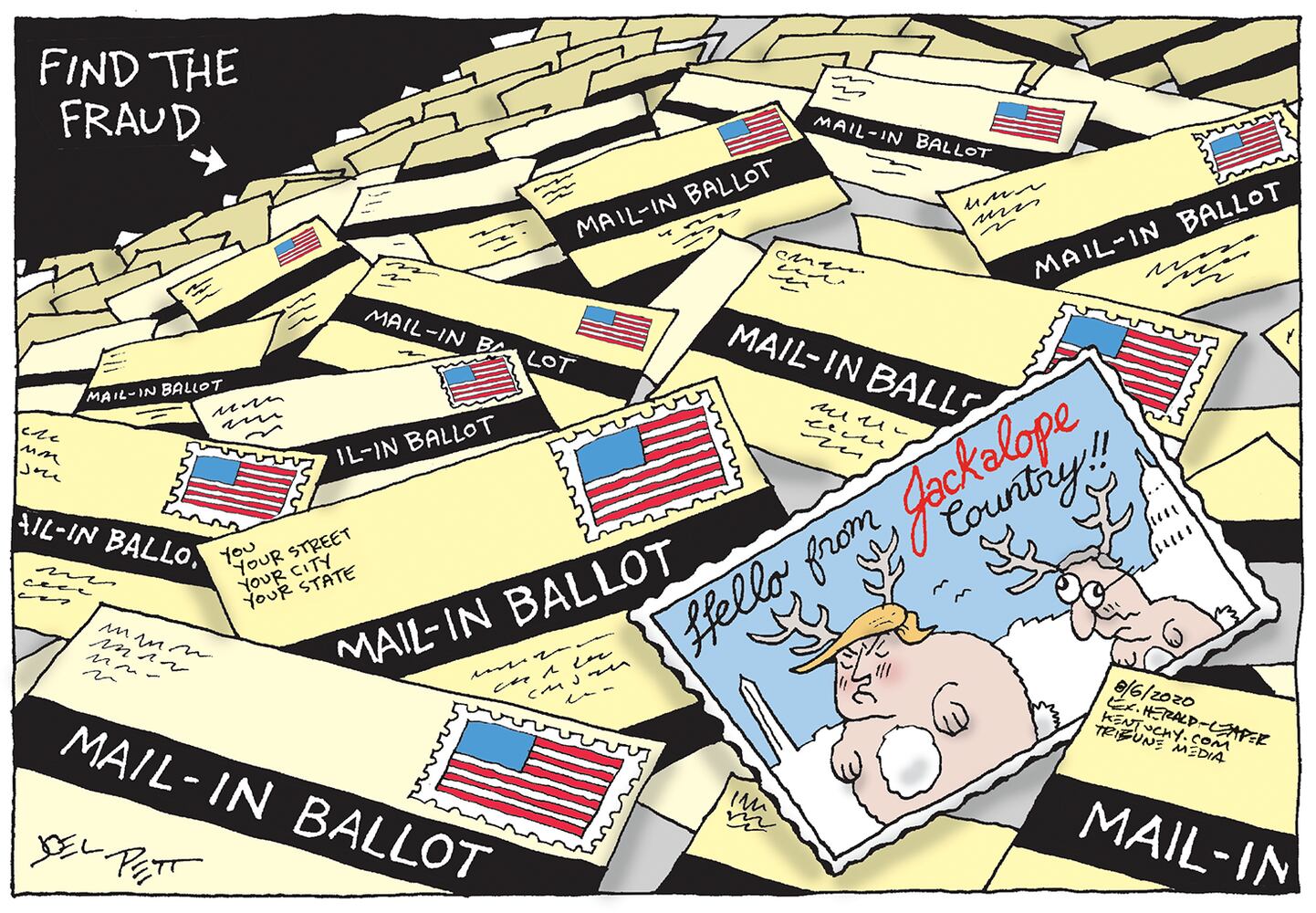 Week in cartoons: Mail-in ballots, stalled stimulus and more