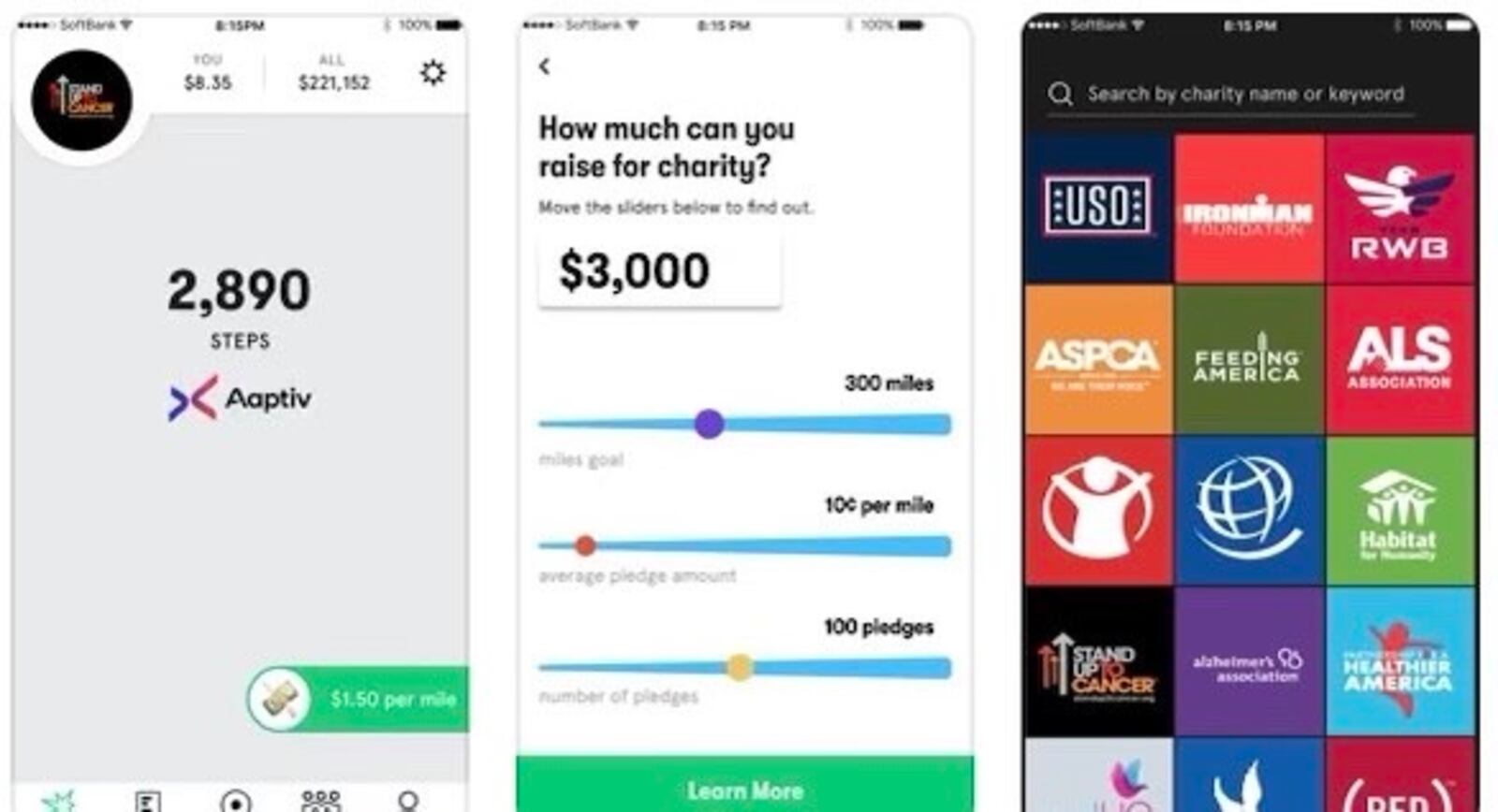 Charity Miles app