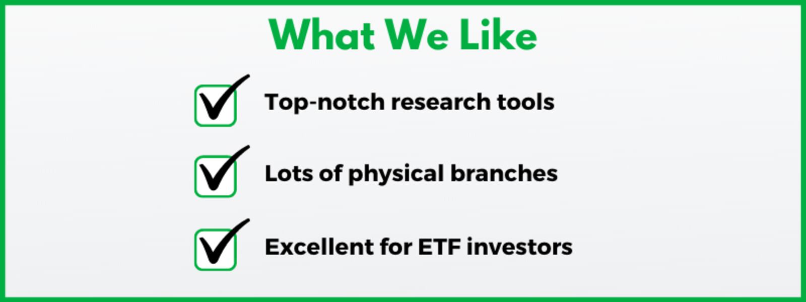 Our Charles Schwab review explains why the investment company offers great reserach, physical branches and ETFs.