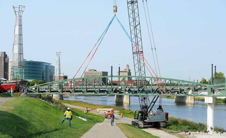 PHOTOS: Deeds Point pedestrian bridge dismantled