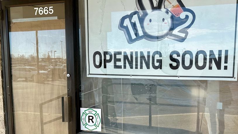 1102 Bubble Tea & Coffee is coming soon to 7665 Old Troy Pike in Huber Heights next to Planet Fitness. ROBIN MCMACKEN/STAFF