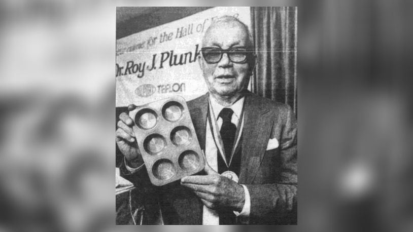 Roy J. Plunkett from New Carlisle who invented Teflon. DAYTON DAILY NEWS ARCHIVES 1985