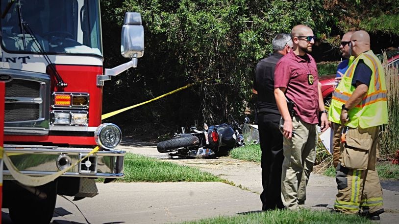 A motorcyclist was killed in a single-vehicle crash in Fairborn on Thursday, Aug. 20, 2020.