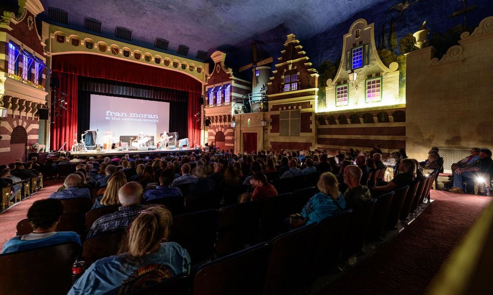 Bellflower, California-based rock band Billy Bob Thornton & The Boxmasters played a concert at the historic Holland Theatre, located at 127 E. Columbus Ave. in downtown Bellefontaine on Tuesday, Oct. 1, 2024. Built between 1930-1931 and restored in 2019, The Holland Theatre is the only existing atmospheric theater in the United States that features 17th century Dutch architecture as well as the only atmospheric theater with a copyrighted design. Fran Moran & The Nervous Wrecks opened the show. TOM GILLIAM / CONTRIBUTING PHOTOGRAPHER