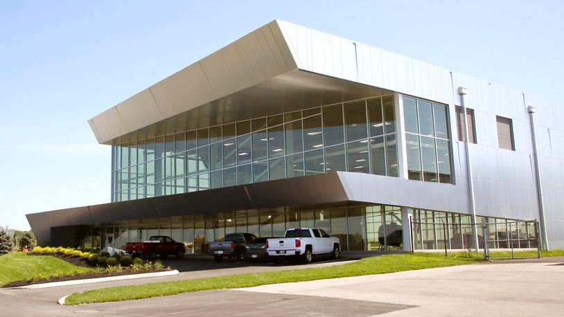 The Connor Group in Miami Twp. has built a new hangar on the Dayton-Wright Brothers Airport for its flight department next to its corporate headquarters at the corner of Austin Boulevard and Springboro Pike.   TY GREENLEES / STAFF