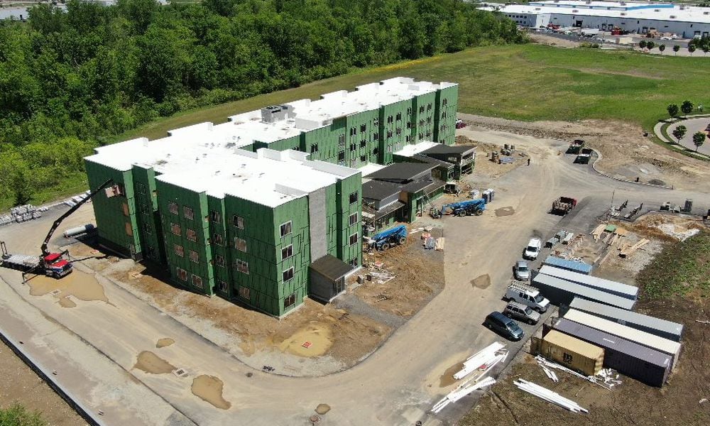 A 111-suite Residence Inn by Marriott is being constructed in Miamisburg just west of the Austin Boulevard interchange. Permit records indicate a construction cost of $12.1 million for the 90,000-square-foot facility. CONTRIBUTED