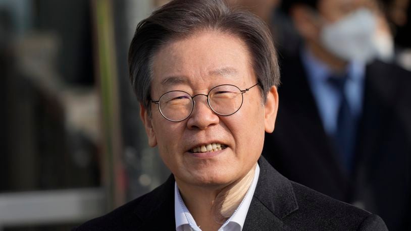 FILE - Then South Korea's main opposition Democratic Party leader Lee Jae-myung leaves a hospital in Seoul, South Korea, on Jan. 10, 2024. A man who stabbed Lee in the neck earlier this year was sentenced to 15 years in prison on Friday, July 5, 2024, court officials said. (AP Photo/Lee Jin-man, File)