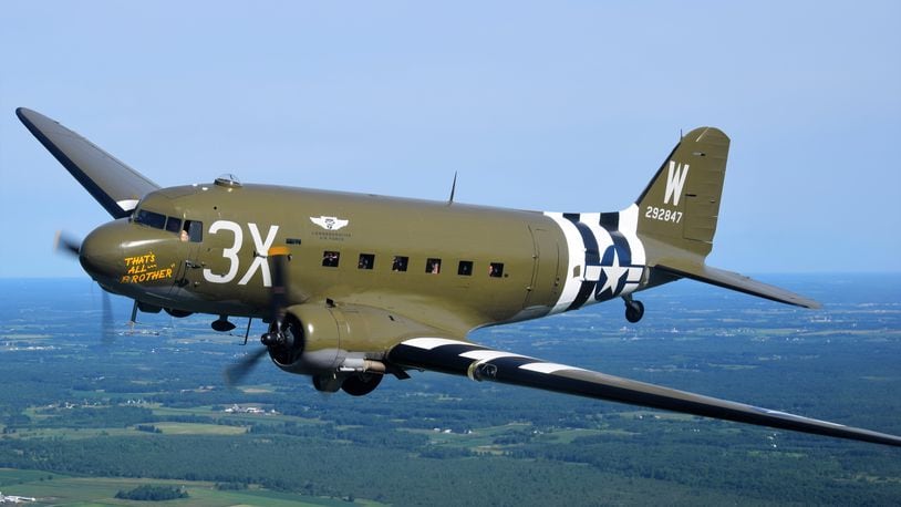 The first Allied C47 airplane to fly over the Nazi-held Normandy beaches on D-Day 80 years ago is returning to the the National Museum of the U.S. Air Force. Contributed