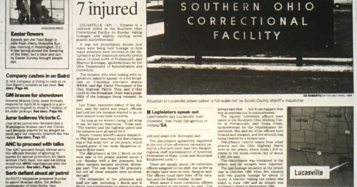 1993 Lucasville prison riot: Front pages tell story