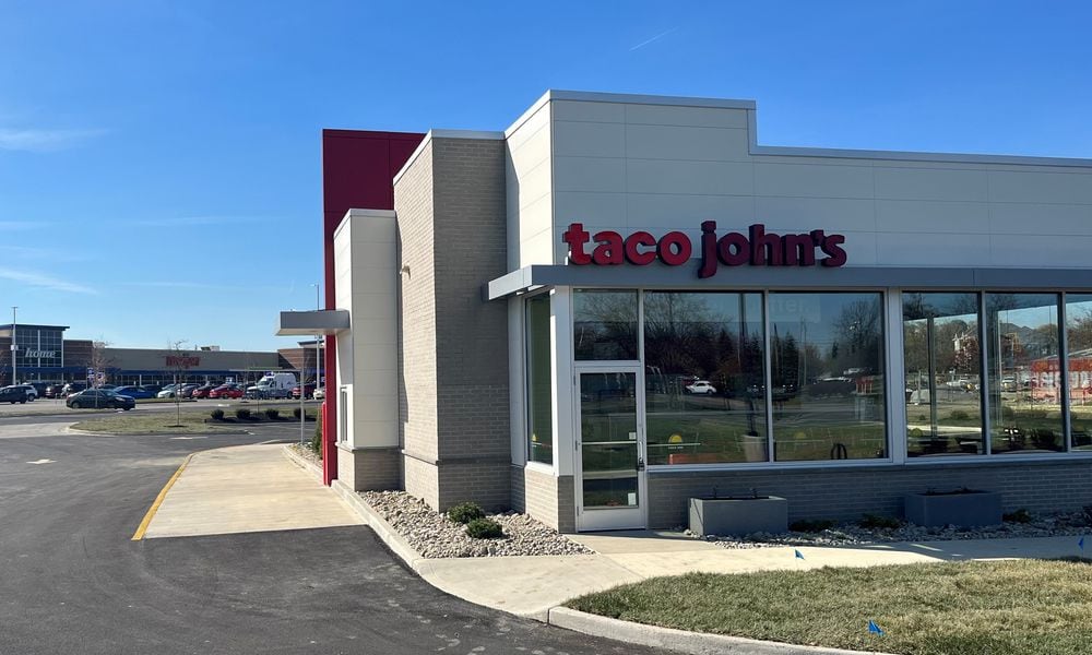 The opening of Taco John’s, which had been targeting an Oct. 16 restaurant debut at 4045 Wilmington Pike, has been pushed back until mid-December, according to a company spokeswoman. JEREMY KELLEY/STAFF