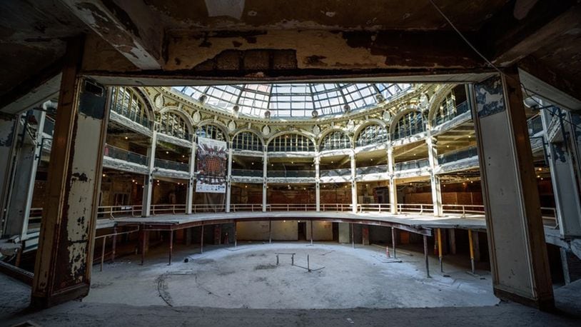 Construction on the Dayton Arcade redevelopment project by Cross Street Partners, The Model Group & McCormack Baron Salazar. TOM GILLIAM / CONTRIBUTING PHOTOGRAPHER