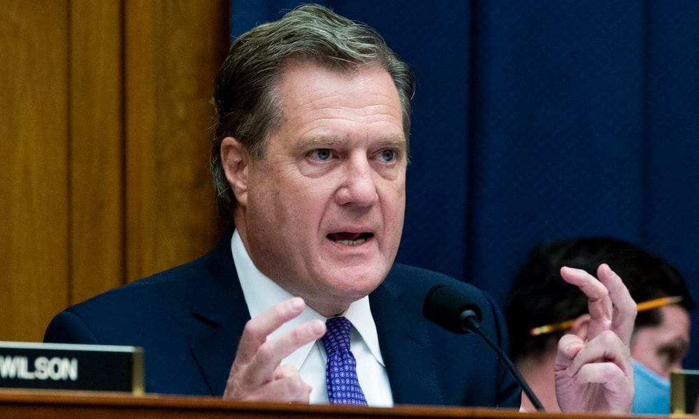 FILE - Rep. Mike Turner,R-Ohio, speaks during a House Armed Services Committee hearing on Sept. 29, 2021, on Capitol Hill in Washington. Turner, the new top Republican on the House Intelligence Committee says President Joe Biden's administration needs to ramp up military and intelligence support for Ukraine. (Rod Lamkey/Pool via AP, File)