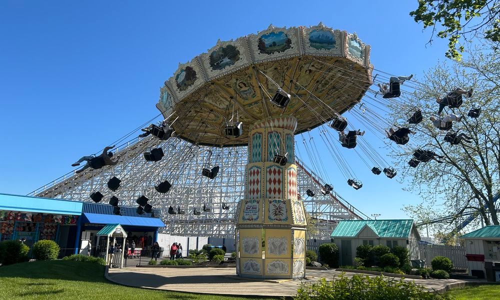 Kings Island opened for its 52nd season on Saturday, April 20, 2024. ALEX CUTLER/STAFF