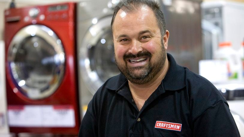 FILE - This image released by Craftsman shows Frank Fritz from the History channel series "American Pickers," during the Craftsman Finding America's Treasures event at the Sears Hometown Store in Clinton, Iowa on May 7, 2011. Fritz, a Davenport native, died Monday, Sept. 30, 2024 at age 60. (Mark Hirsch/Craftsman via AP)